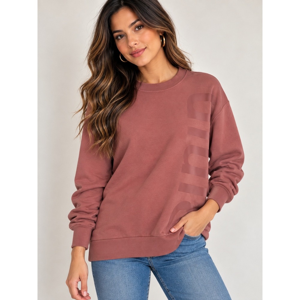 Lululemon Perfectly Oversized Crewneck Sweatshirt  Graphic Pullover Size 4